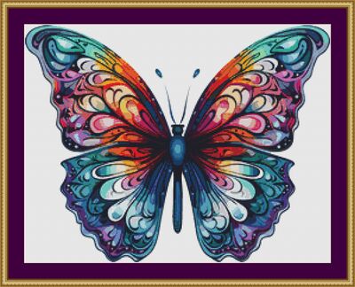Beautiful Butterfly Cross Stitch Pattern