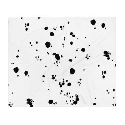 Dalmatian Spots Throw Blanket