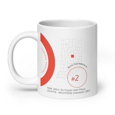 11oz - Roundabout #2 - "Home Run" - White glossy Mug