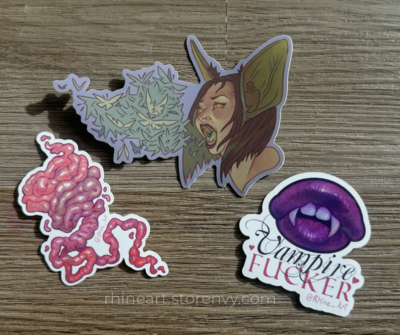 Vampire Valentine Sticker Set