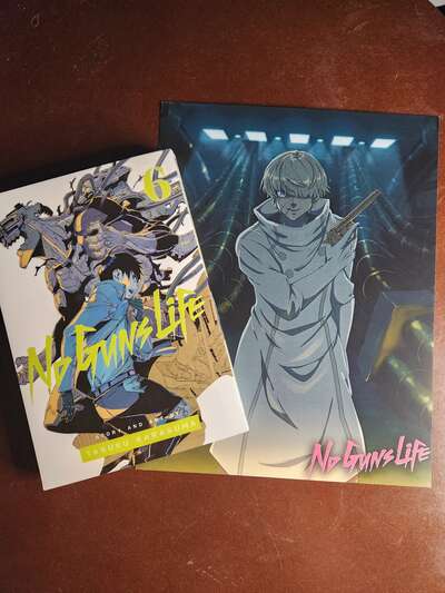 NGL BUNDLE DEAL Signed copy of NGL Vol 6 Manga, 1 Signed Print, 1 Video Recording by Jacob Eiseman (English VA for Kunugi)