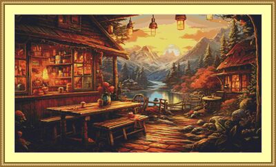 Tavern Cross Stitch Pattern
