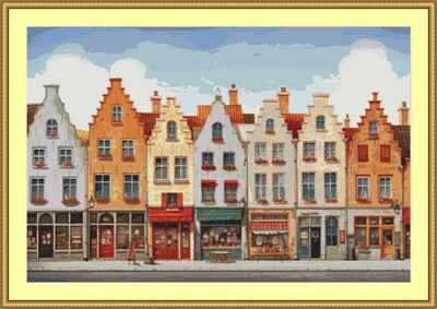 Shops Cross Stitch Pattern