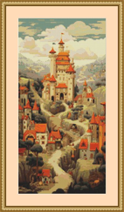 Castle Cross Stitch Pattern