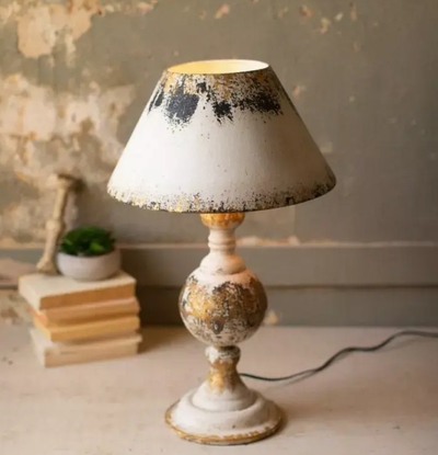 Table Lamp With Painted Metal Shade - CCG1531