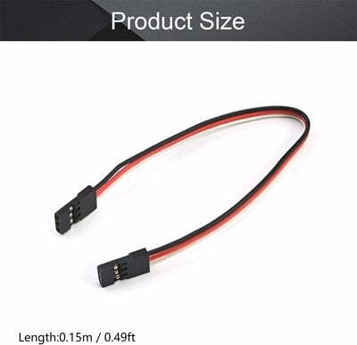 Expert 6" Standard Male To Male RC Servo Extension