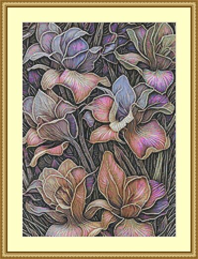 Pretty Flowers Cross Stitch Pattern