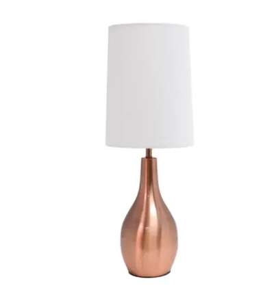Simple Designs 1 Light Tear Drop Table Lamp - LT3303-RGD