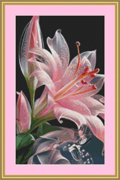 Jersey Lily Cross Stitch Pattern