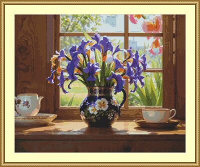 Irises Cross Stitch Pattern