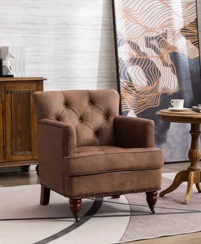Living leisure Upholstered Fabric Club Chair - W21268688