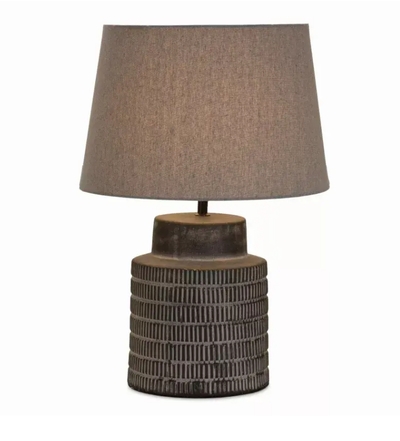 Table Lamp 21"H Terra Cotta/Linen - 85923DS
