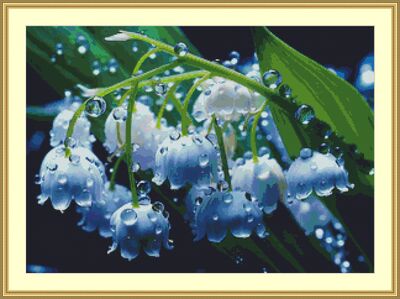 Dew On The Petals Cross Stitch Pattern