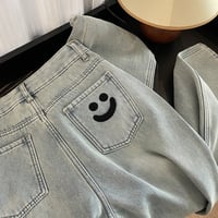 Funny Pocket Face Jeans - Thumbnail 1