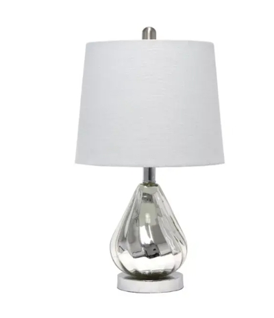 Lalia Home Kissy Pear Table Lamp with Fabric Shade - LHT-5005-GY