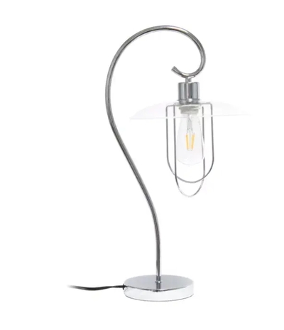 Lalia Home Modern Metal Scroll Table Lamp - LHT-4000-CH