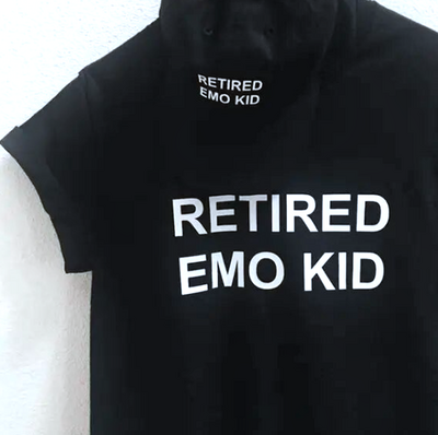 Free Shipping-RETIRED EMO KID TEE