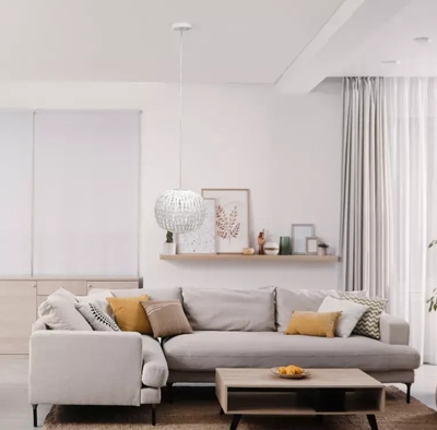 Lalia Home 1-Light 11.38" Bohemian Farmhouse Coastal Woven Paper Shade Pendant - LHP-3008-WH