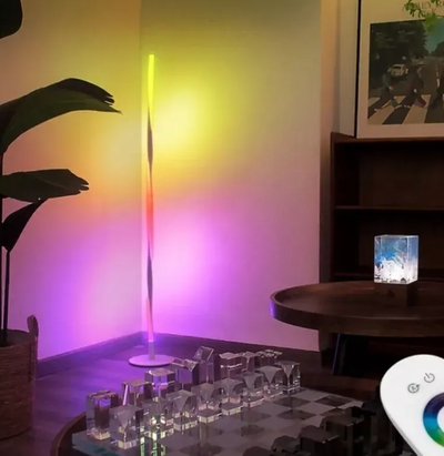 Spiral RGB Color Floor Lamp