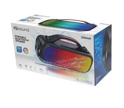 Portable Water-Resistant Bluetooth Speaker - IQ-3535RGB