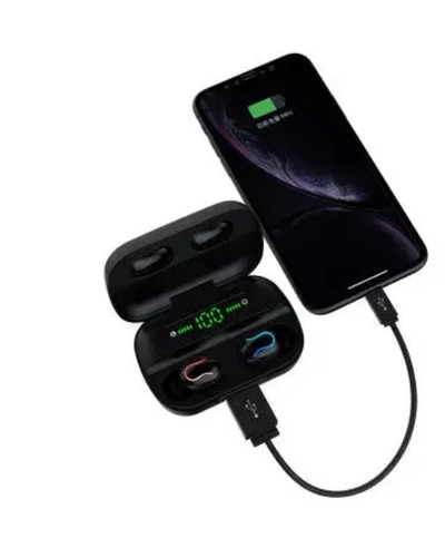 True Twin Ear pods With Portable Power bank & Charger - 723466572859