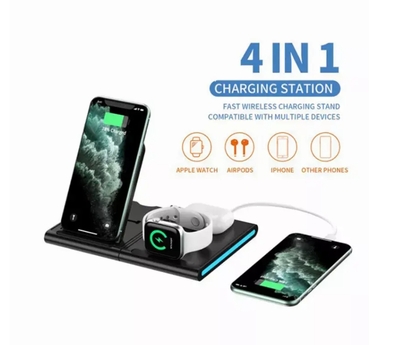 Magnetic Power Tiles 4 In 1 Wireless Charging Station - 723466575324