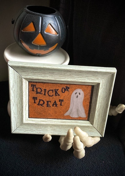 Halloween Ghost Mini Frame