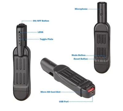 Pocket Clip Hidden Sp.y Camera With Built In Dvr - HC-CLIPHD-DVR