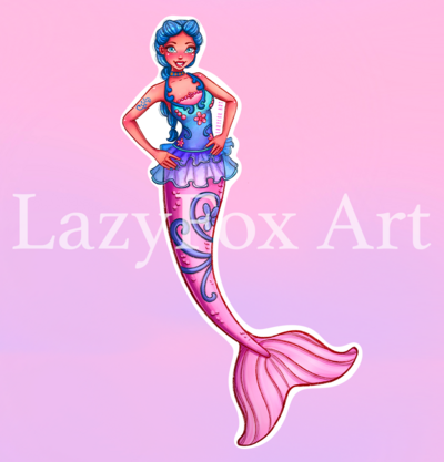 Mermaid Nori mermaid sticker