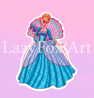 Island Princess Rosella sticker
