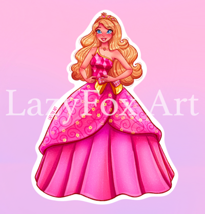Princess charm school Blair sticker