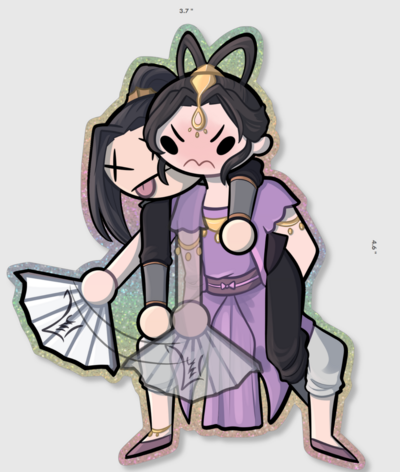 Wind Master LARGE Die Cut Sticker 8 GLITTER