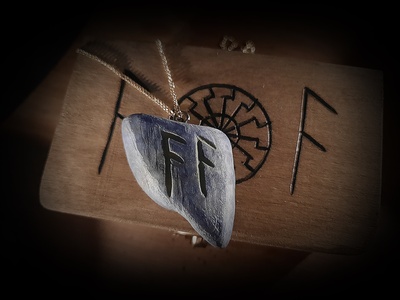 Astral Avalon Lapis Lazuli Necklace in pyrographed Wooden Box (Unique and Handmade)