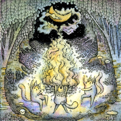 Art Print (small) - Bonfire of the Cats