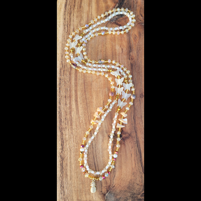 SO OSHUN☀️ GLOW IN THE DARK✨️ CRYSTAL & GEMSTONE HANDMADE WAIST BEAD SET by Nubian Collection Artwear 🎨