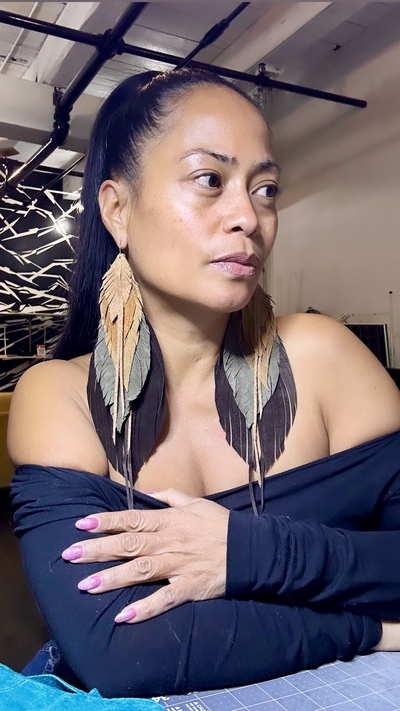 Neutral “Azuree” earrings