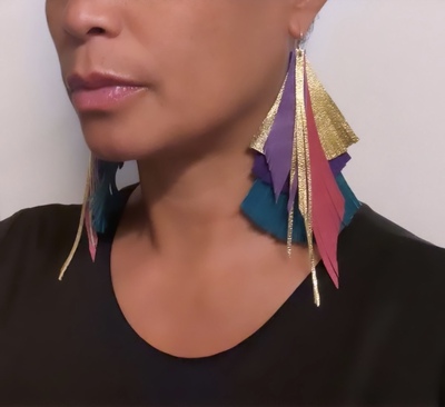 Multicolor “Che” earrings