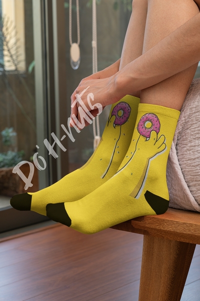 Simpsons Donut Socks