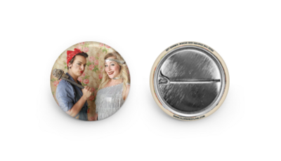 Heidi the Riveter & Kickin' Kim Button