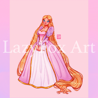 Rapunzel Print