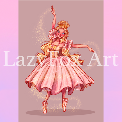 Barbie Doll Nutcracker Clara Art Print