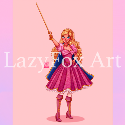 Corinne 3 musketeers Print