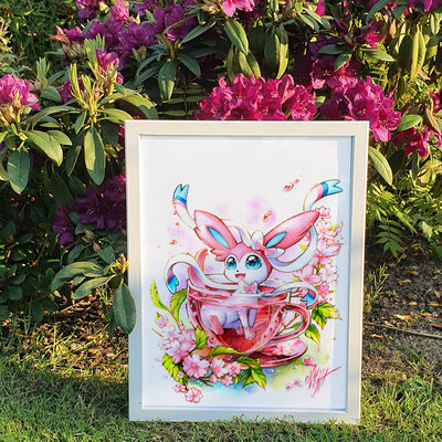 *Poster & Postcards* Happy Sakura Tea