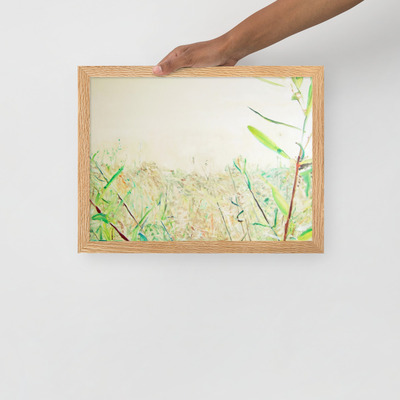 Framed matte paper poster - Landscape that is coming