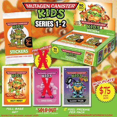 Mutagen Canister Kids - Series 1-2 Trading Cards - 24 Pack Box
