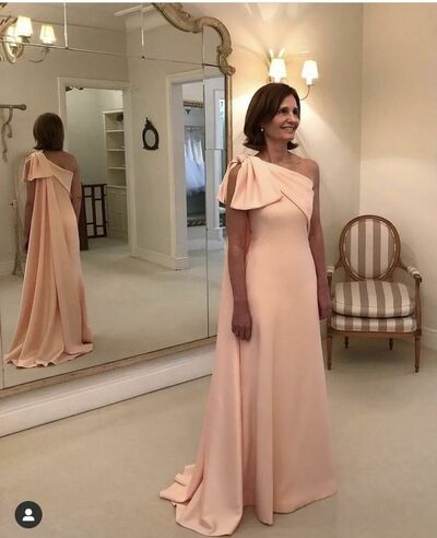 One Shoulder Sheath Mother of Bride/ Groom Dress Formal Dress