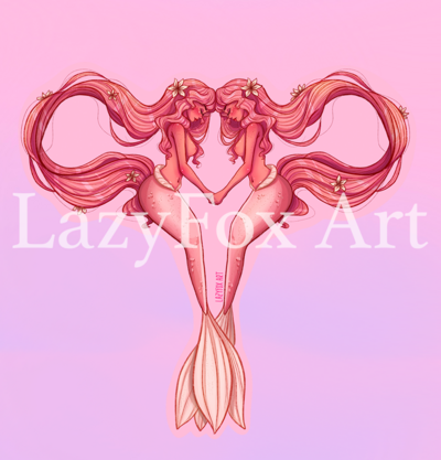 Endometriosis Mermaids Charity sticker