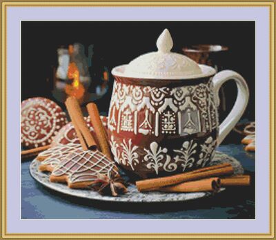 Hot Chocolate Cross Stitch Pattern