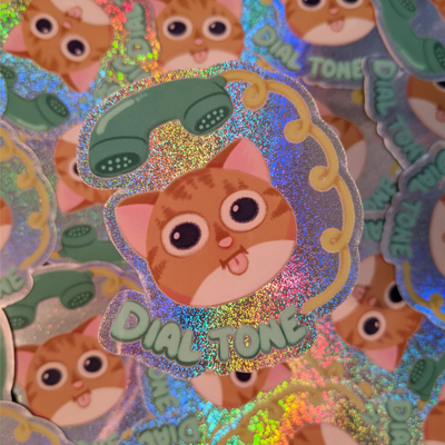 Dial tone sticker