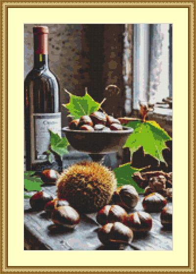 Chestnuts Cross Stitch Pattern